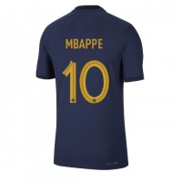 Frankrike Kylian Mbappe #10 Hemmatröja VM 2022 Korta ärmar